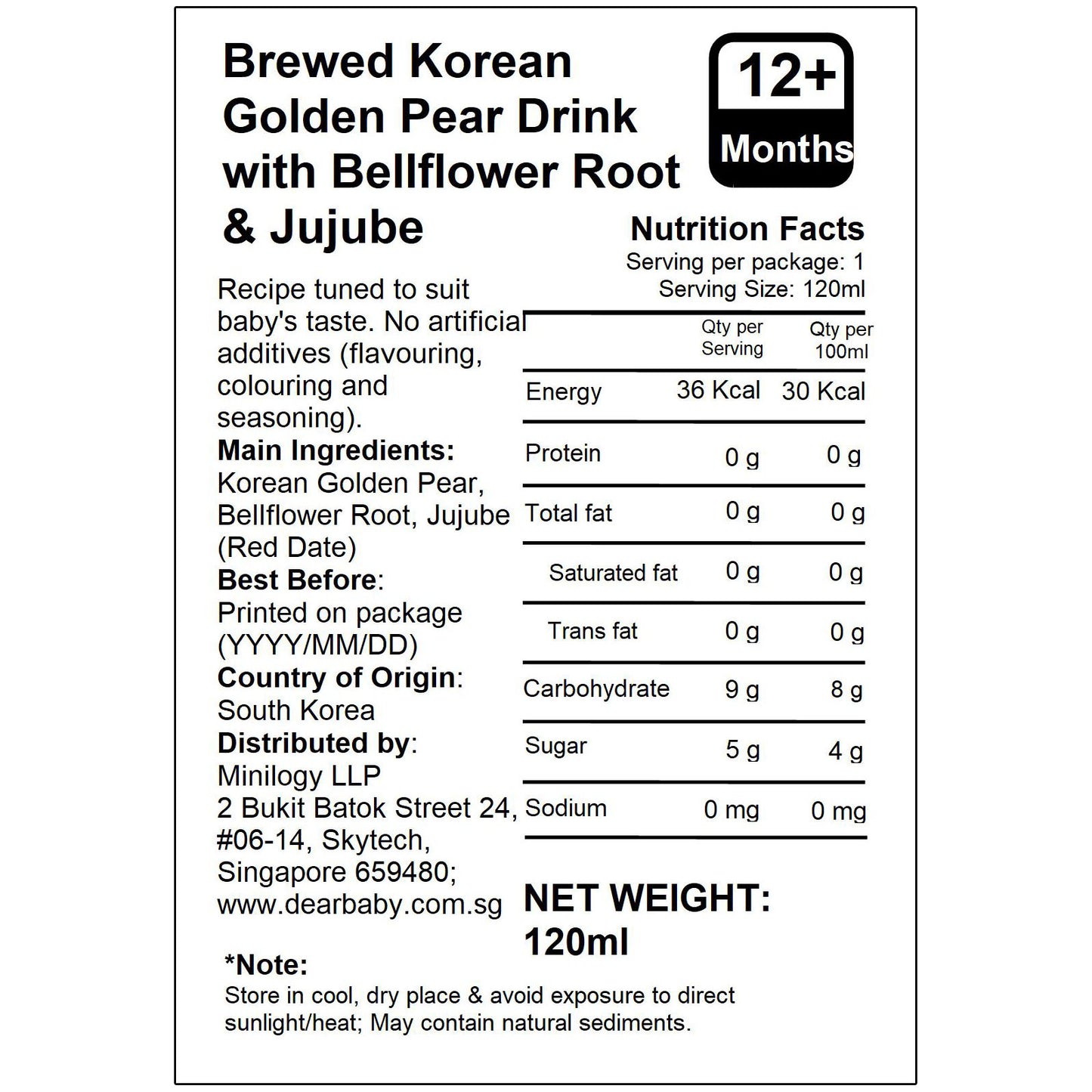 BeBecook - 20-Pk Brewed Korean Golden Pear Drink With Bellflower Root (10 X Original 10 X Jujube)