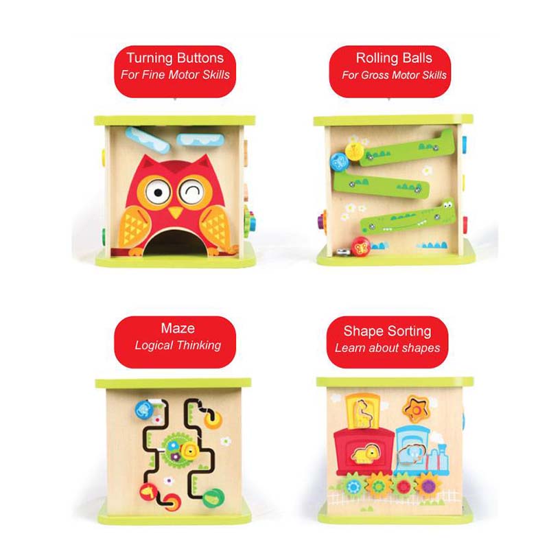 Hape - Wild Safari Adventure Activity Cube