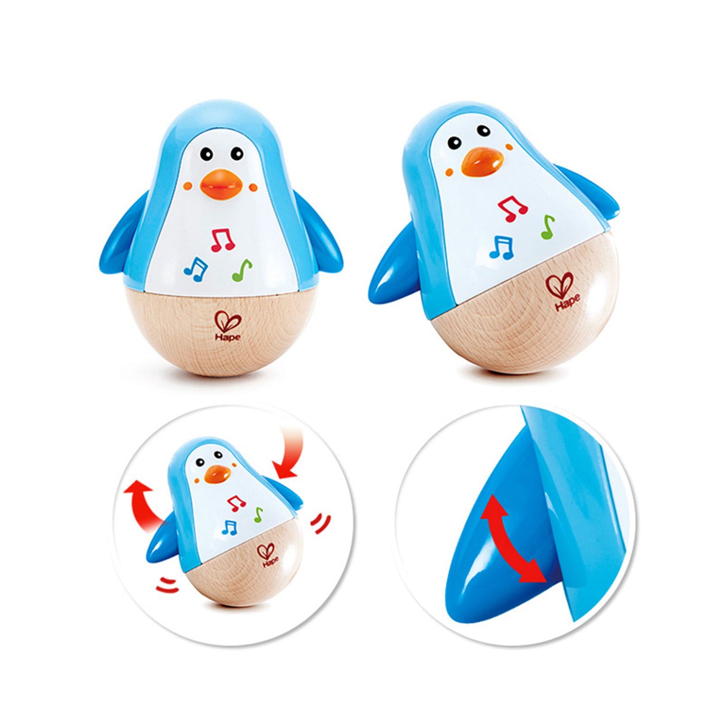 Hape - Penguin Musical Wobbler