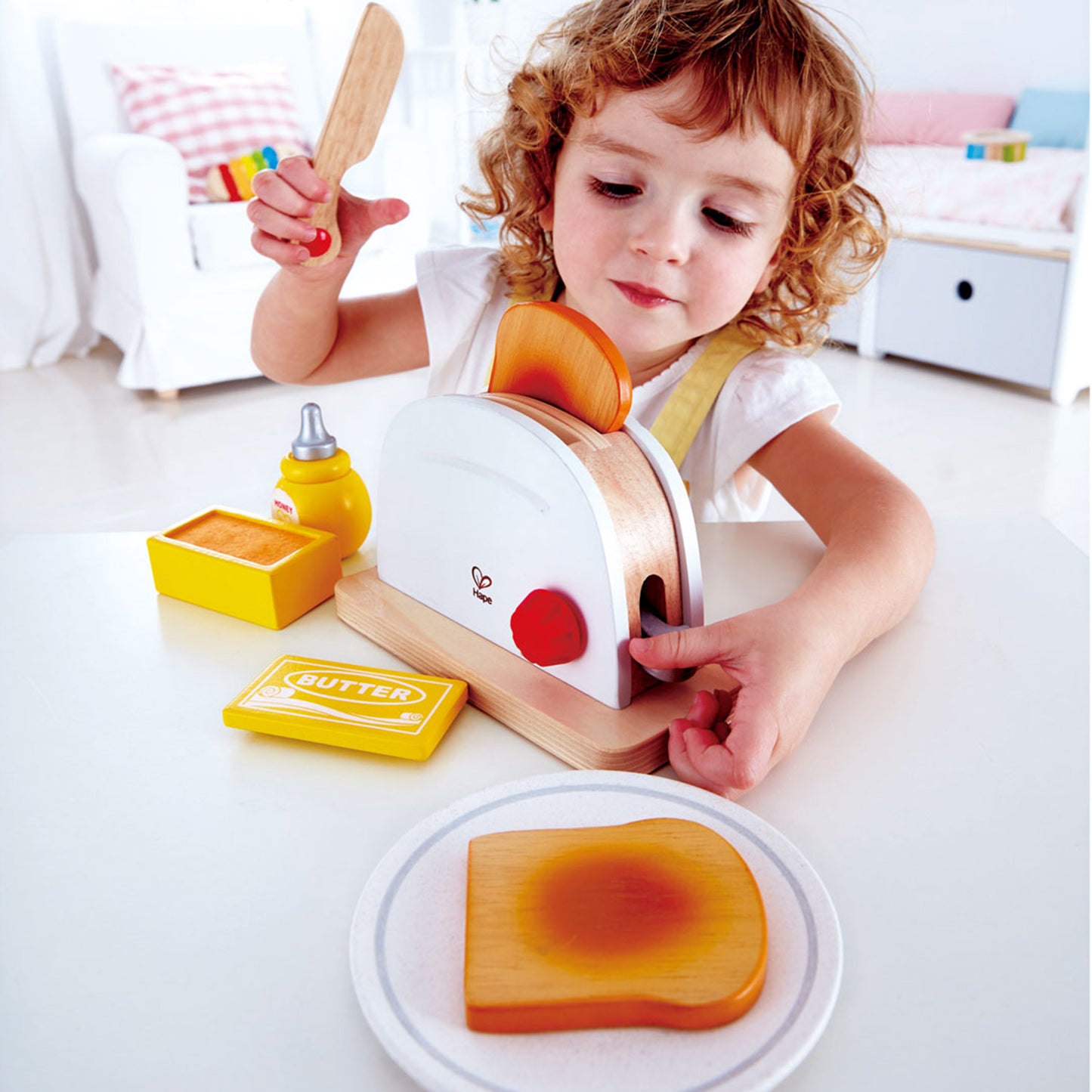 Hape - Pop Up Toaster (White)