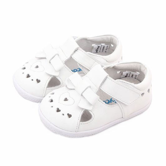 Freycoo - White Nora Flexi-sole Toddler Shoes