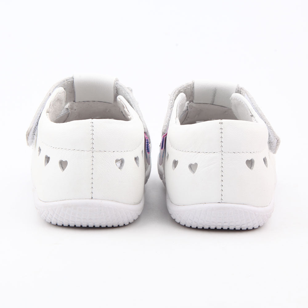 Freycoo - White Nora Flexi-sole Toddler Shoes