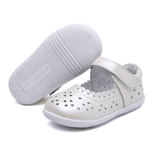 Freycoo - White Zelene Flexi-sole Toddler Shoes