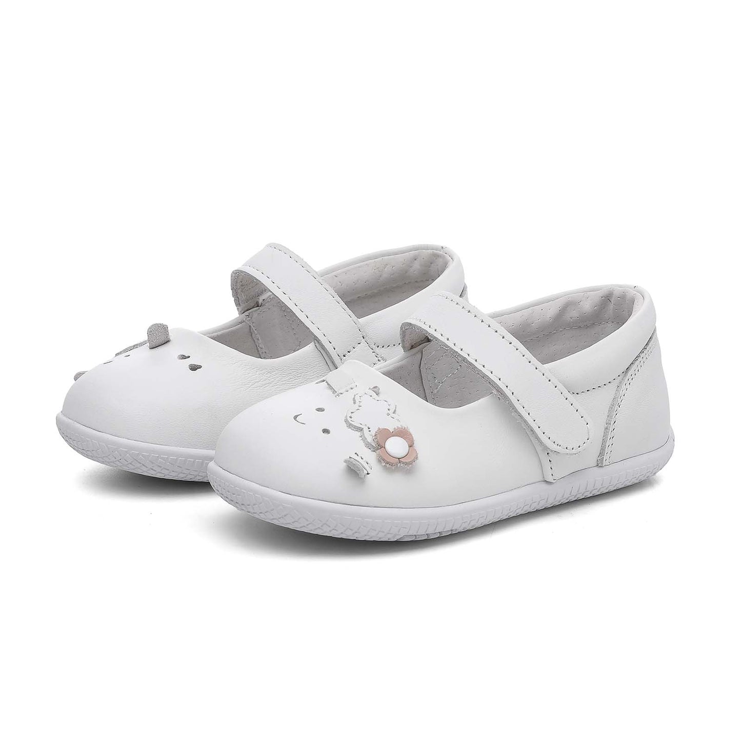 Freycoo - White Jacynthia Flexi-Sole Toddler Shoes