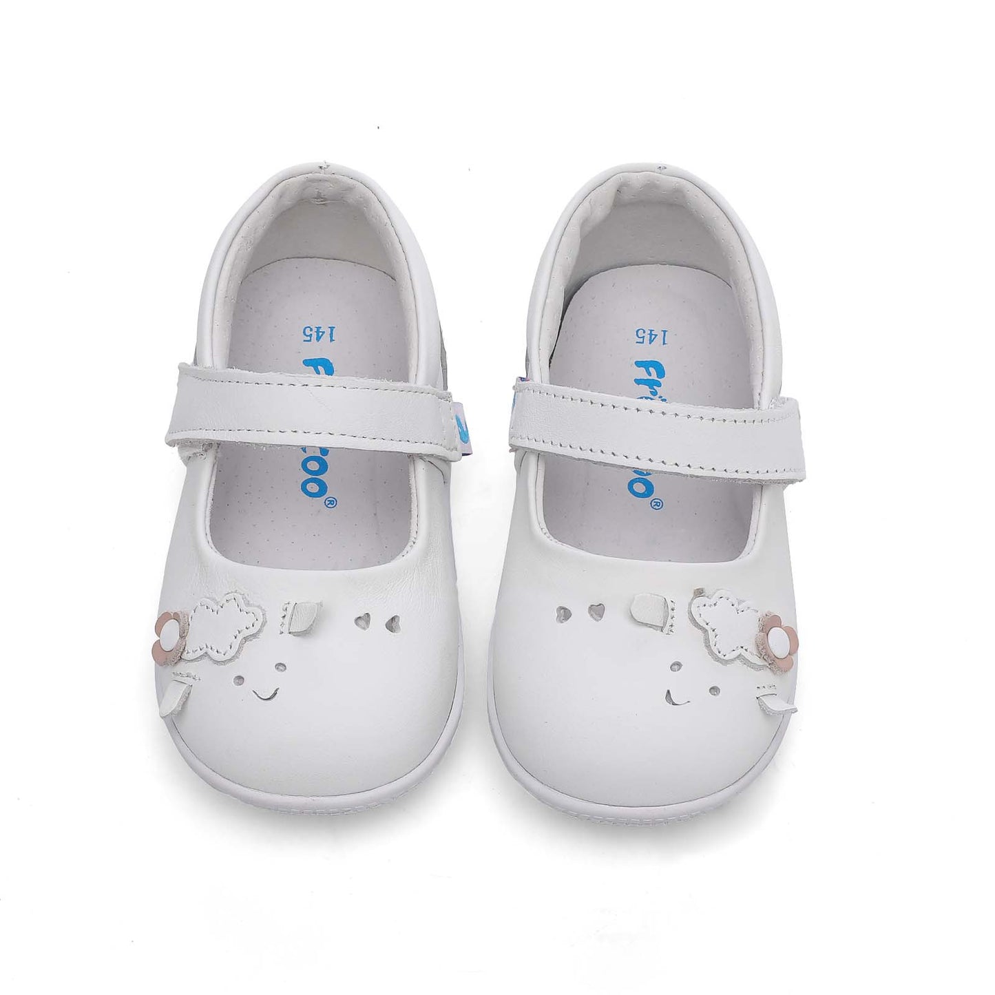 Freycoo - White Jacynthia Flexi-Sole Toddler Shoes