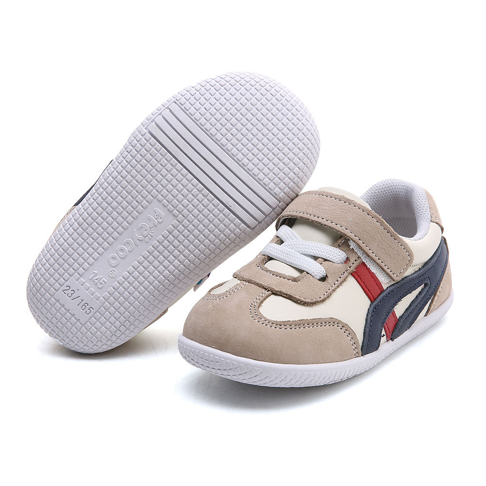 Freycoo - Cream Melvyn Flexi-sole Toddler Shoes