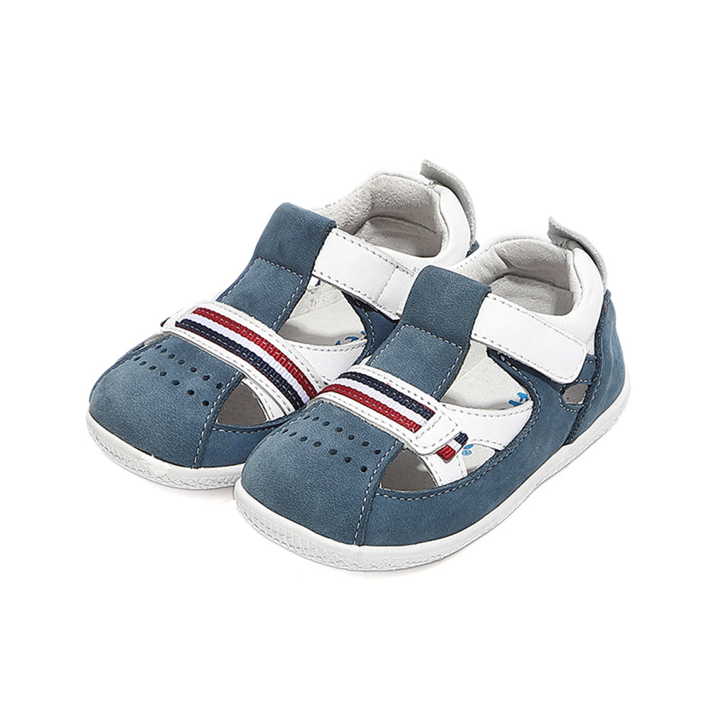 Freycoo - Navy Nathan Flexi-Sole Toddler Shoes