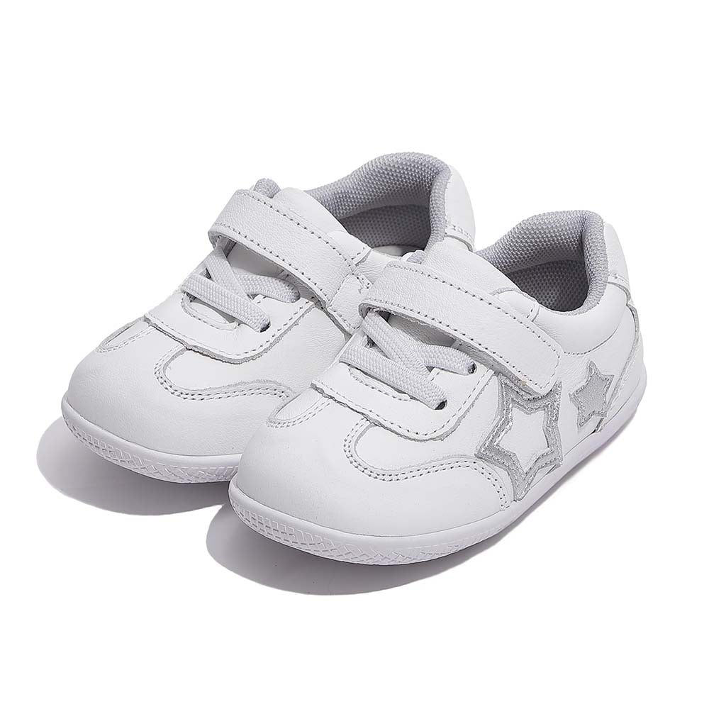 Freycoo - White Ryan Flexi-Sole Toddler Shoes
