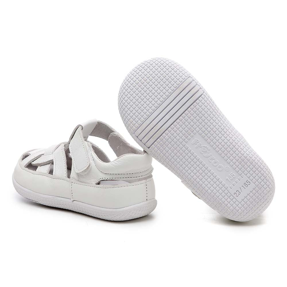 Freycoo - White Kimberly Flexi-Sole Toddler Shoes