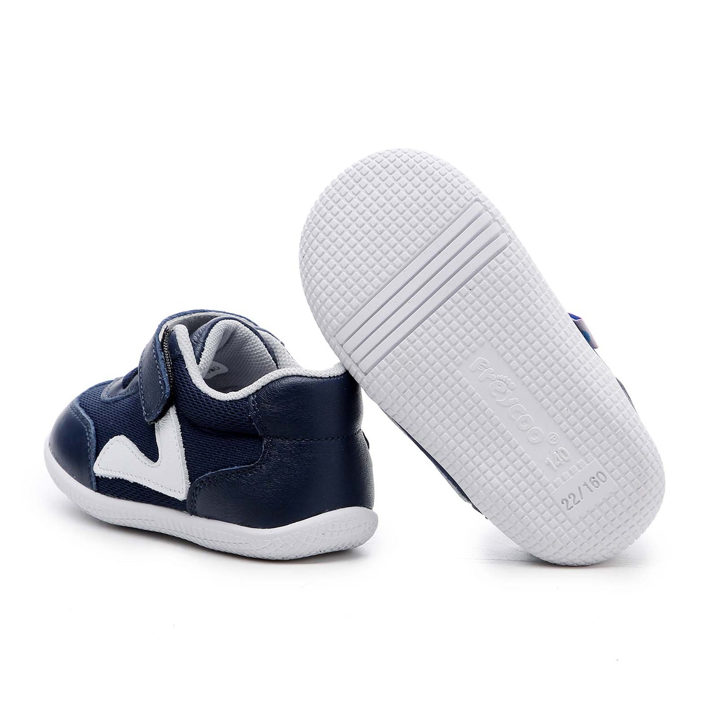 Freycoo - Navy Federick Flexi-sole Toddler Shoes