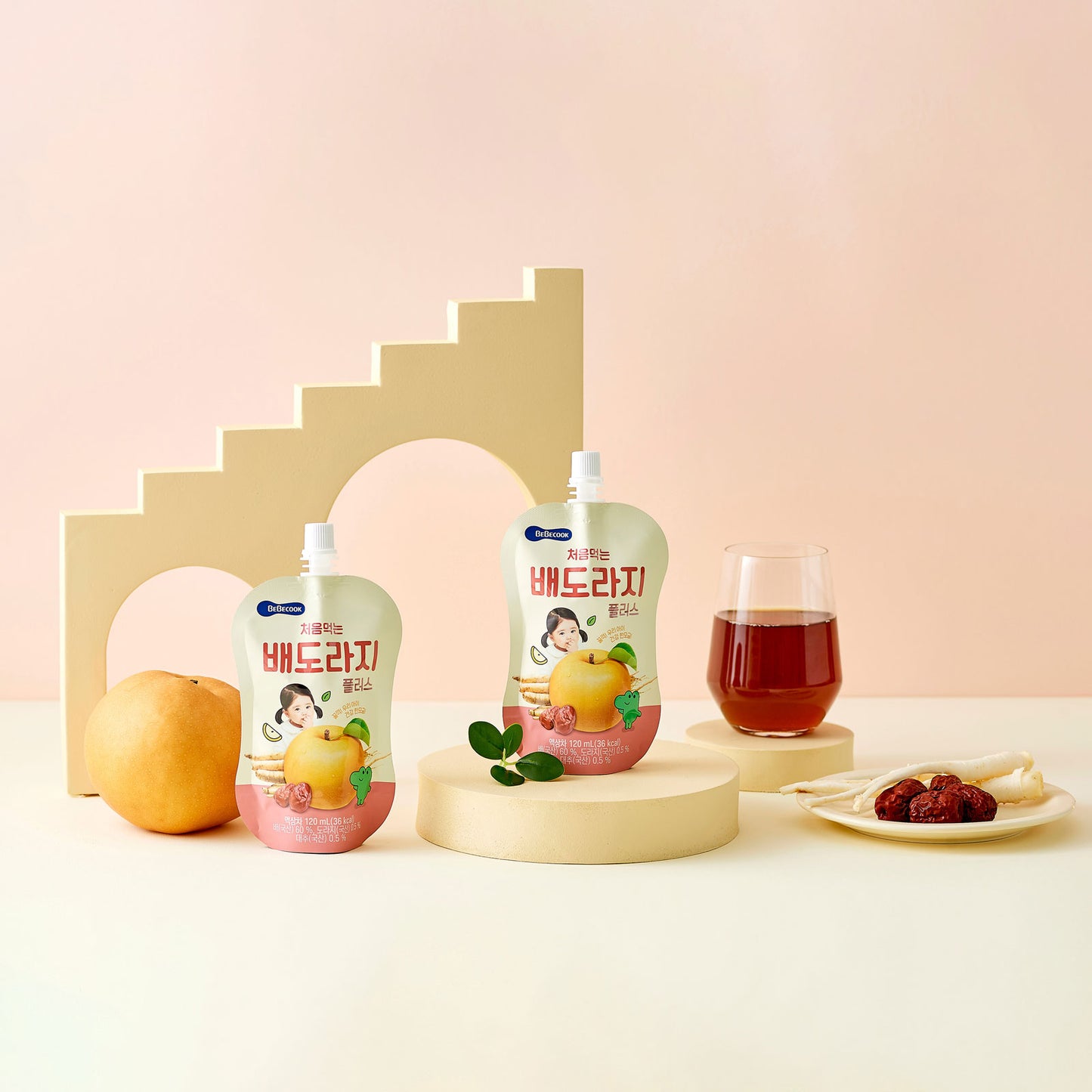 BeBecook - Brewed Korean Golden Pear Drink w Jujube & Bellflower Root 120ml
