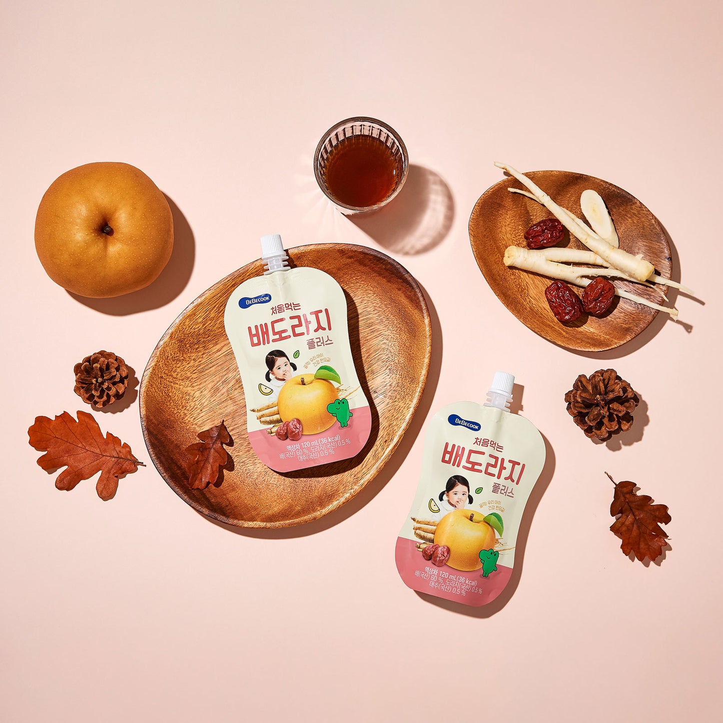 BeBecook - Brewed Korean Golden Pear Drink w Jujube & Bellflower Root 120ml