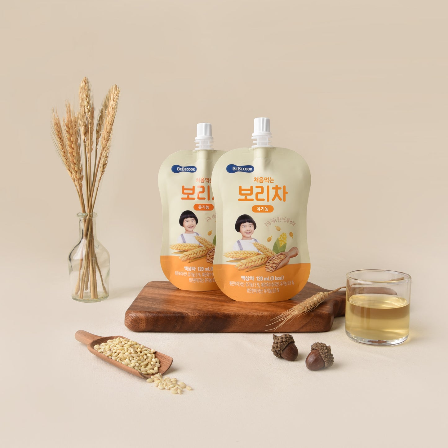 BeBecook - 20-Pk Organic Roasted Barley Tea 120ml