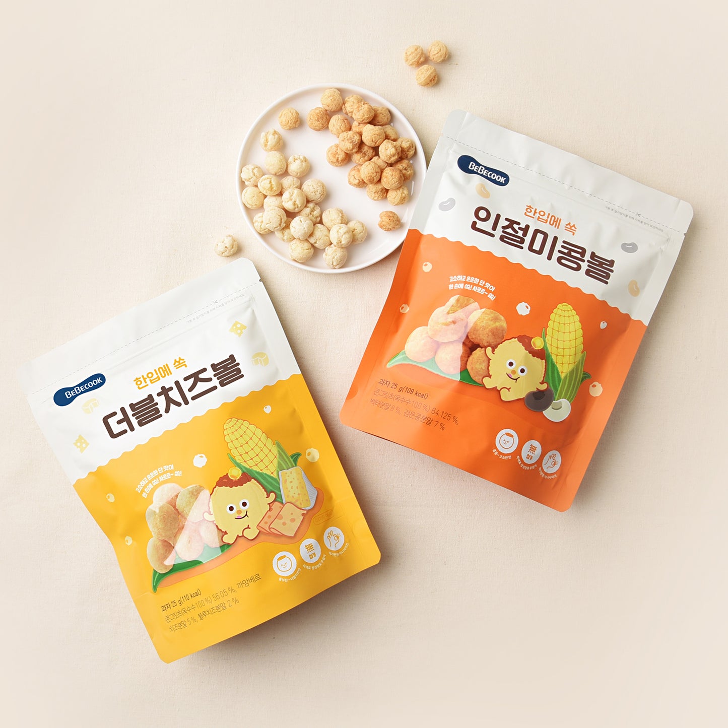 BeBecook - My First Yummy Corn Balls (Cheese) 25g
