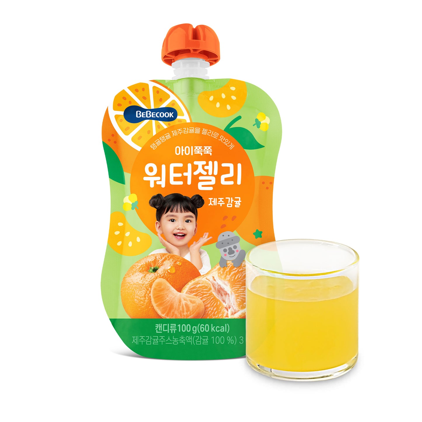 BeBecook - 10 x  My First Juicy Jelly Drink (Jeju Tangerine) 100g
