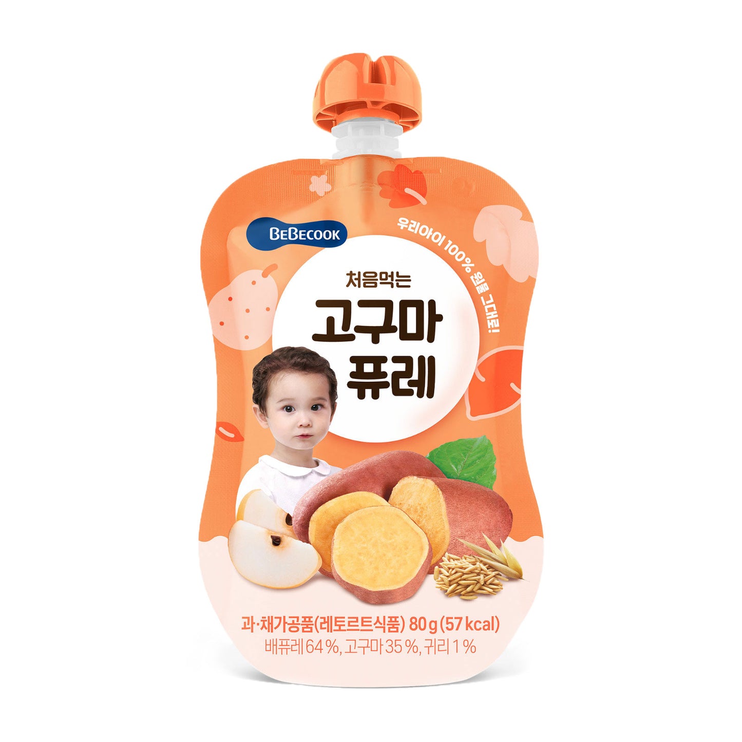 BeBecook - My First Yummy Puree (Sweet Potato w Oatmeal) 80g