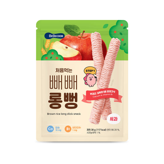BeBecook - My First Jumbo Rice Sticks (Apple) 30g