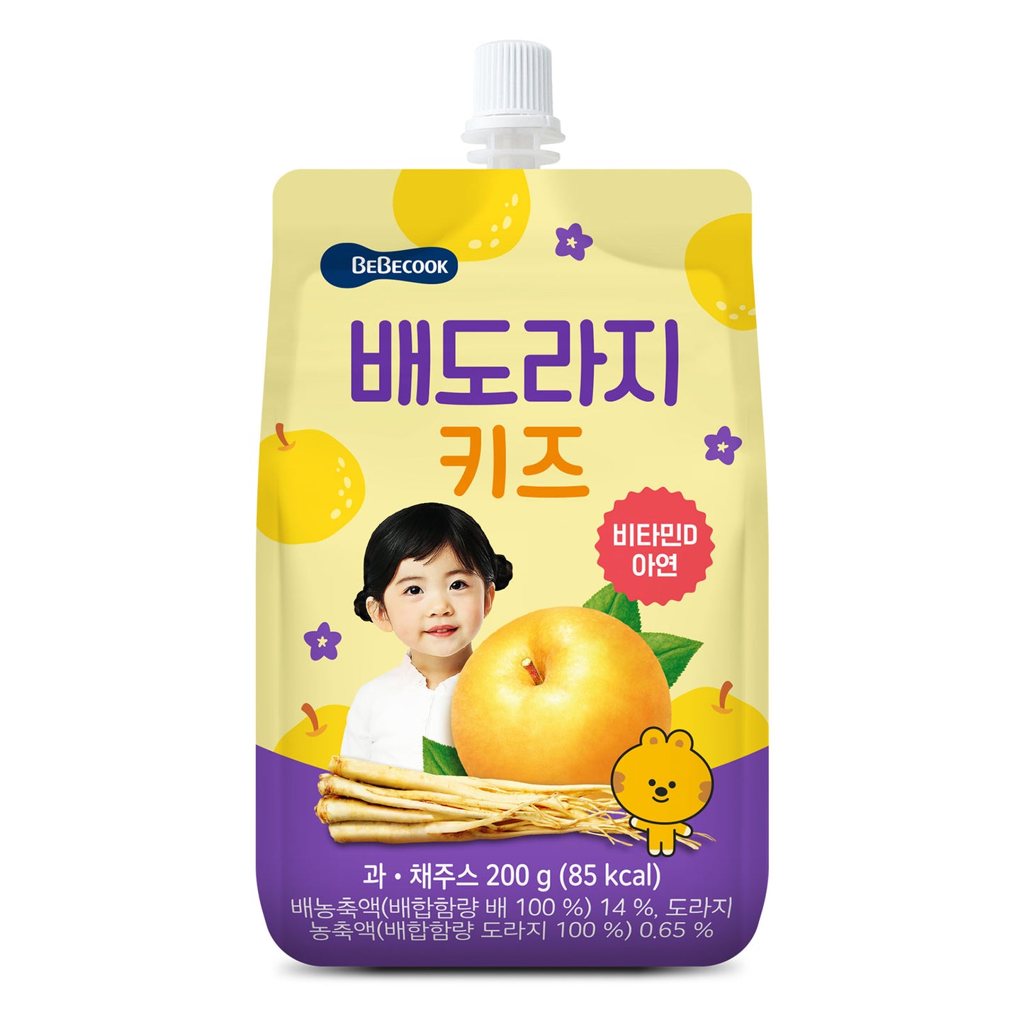 BeBecook - 10-Pk Junior's Korean Golden Pear Drink w Bellflower Root 200g