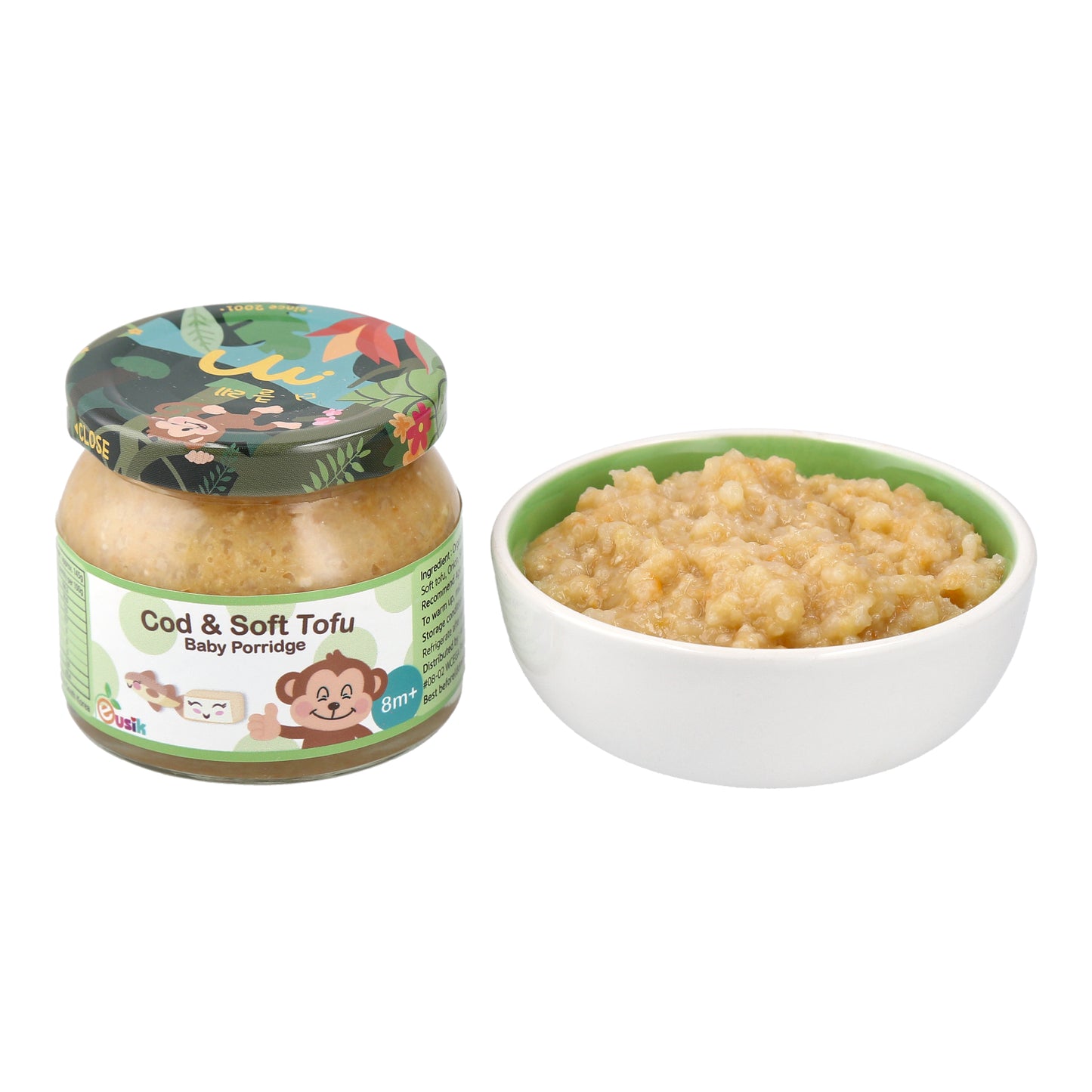 Eusik  - Baby Rice Porridge (Cod & Soft Tofu) 145g, 8mths+
