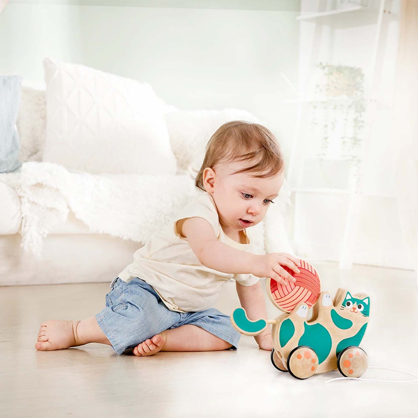 Hape - Roll & Rattle Kitten