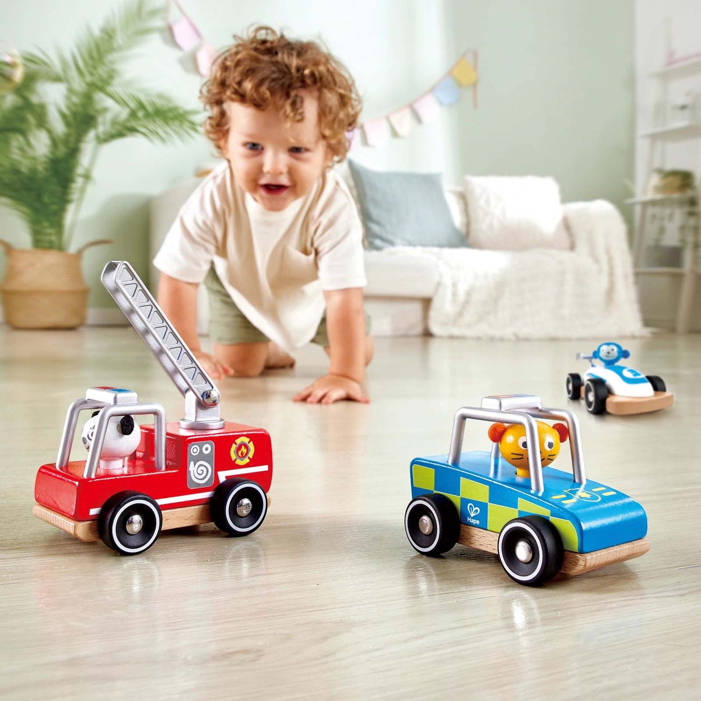 Hape - Wild Riders Vehicle Set (Blue Sport Car)