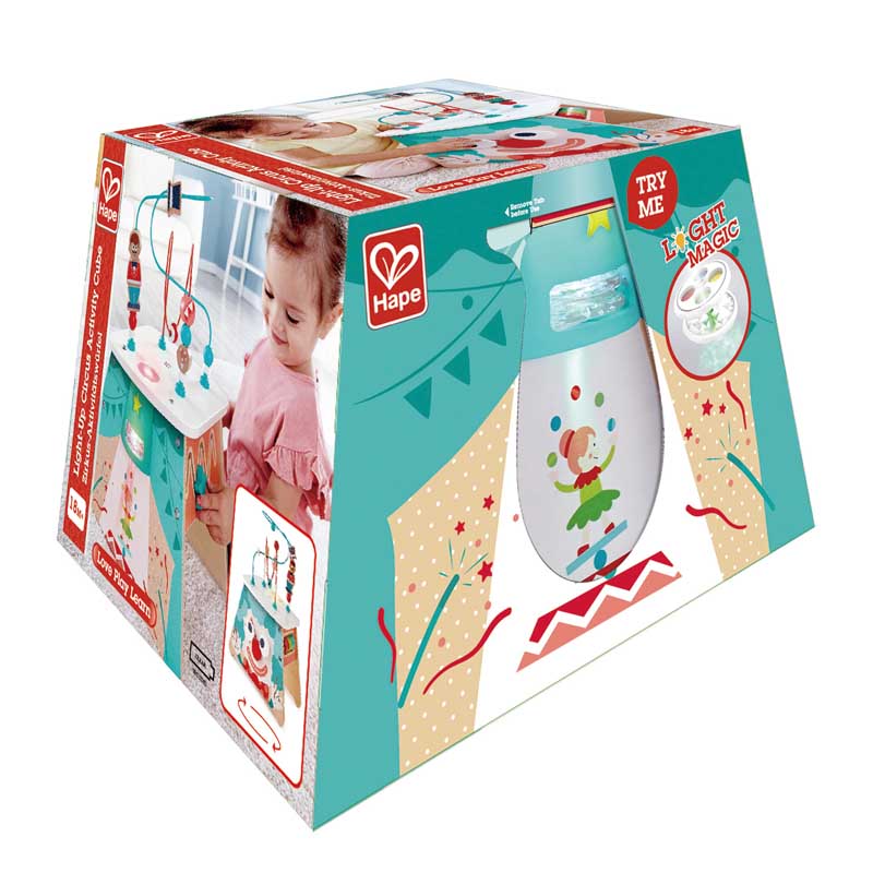 Hape - Light-up Circus Activity Cube