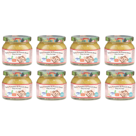 Eusik  - 8-Pk Baby Rice Porridge (Tuna, Pumpkin & French Bean) 145g, 10mths+