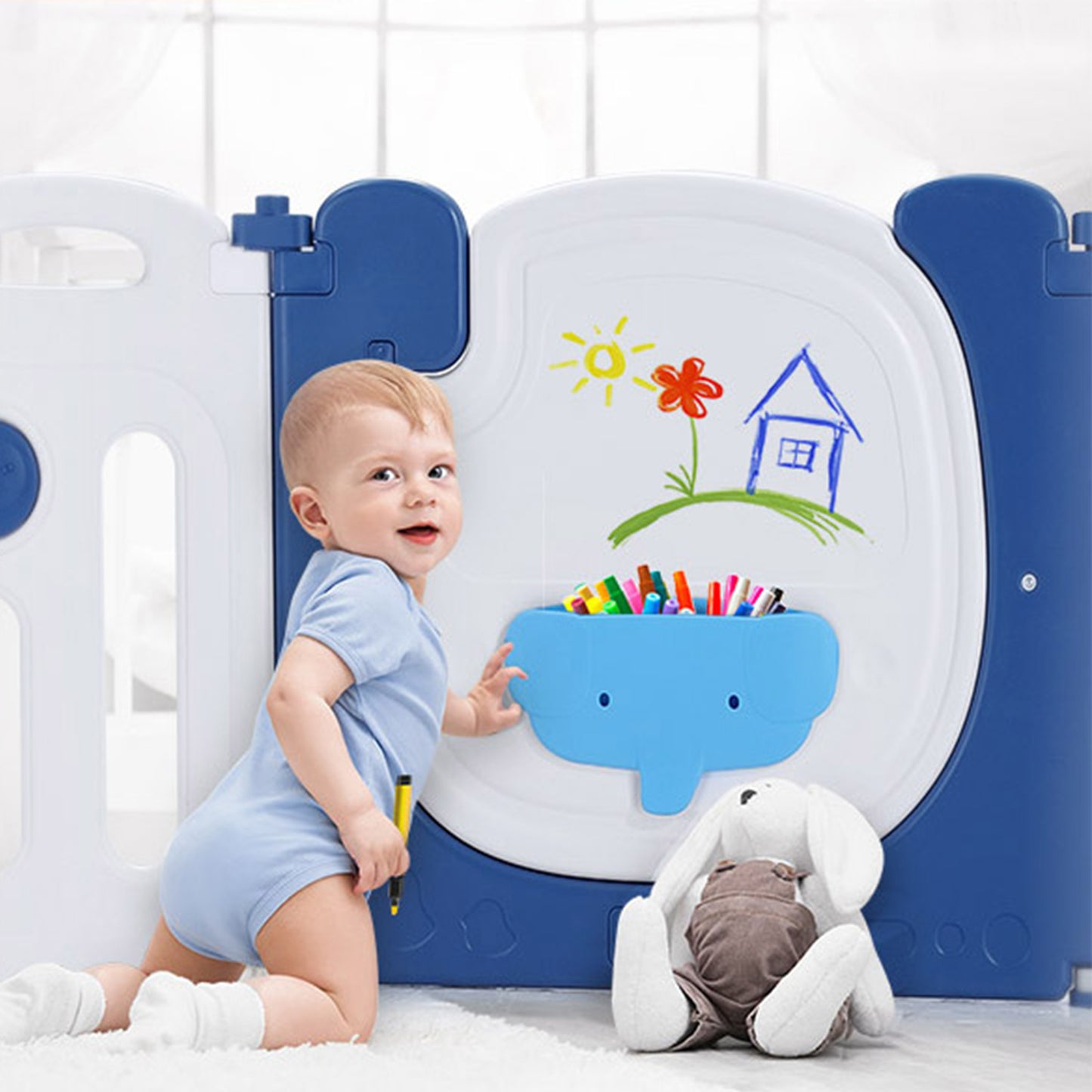 BeBespace - Little Elephant Foldable Play Yard