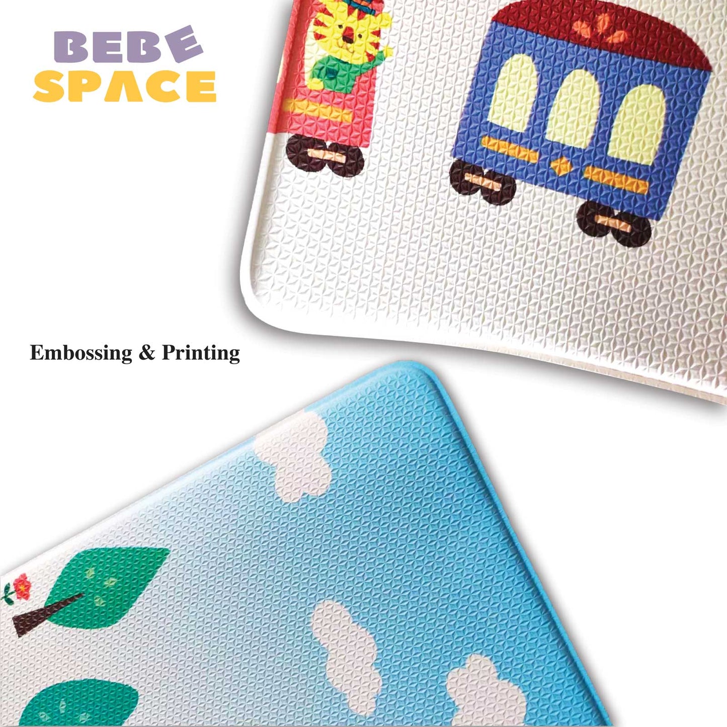 BeBespace - Summer Town + Pink Bumpz Playmat (2100mm x 1400mm x 12mm)
