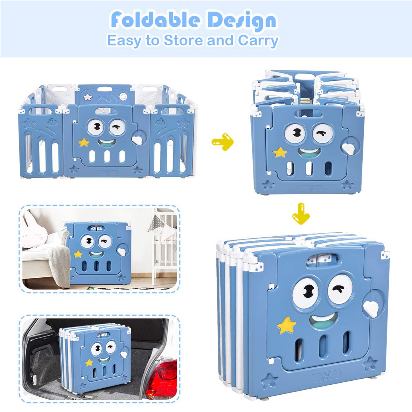 BeBespace - Dreamtime Foldable Play Yard
