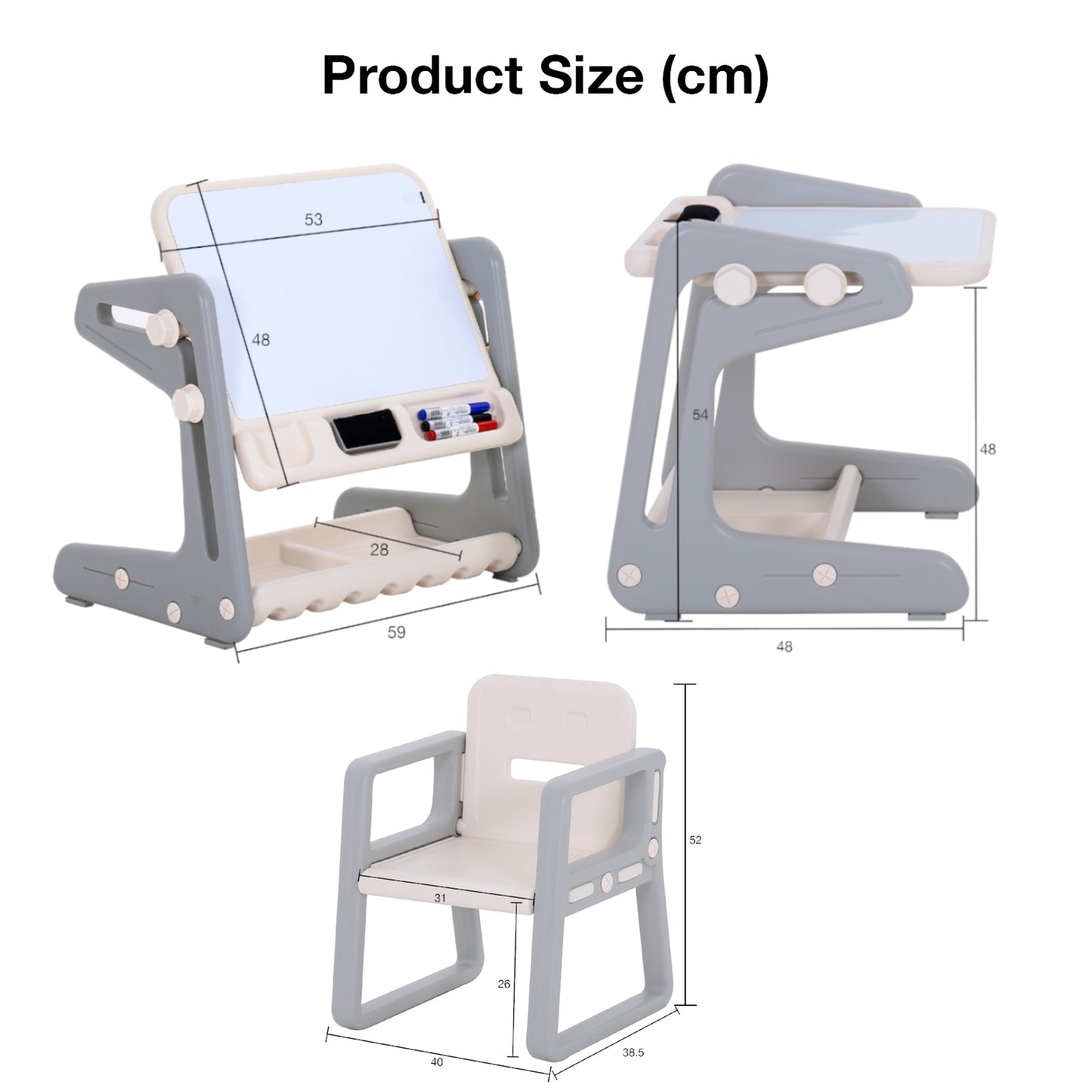 BeBespace - Doodle Table and Chair Set