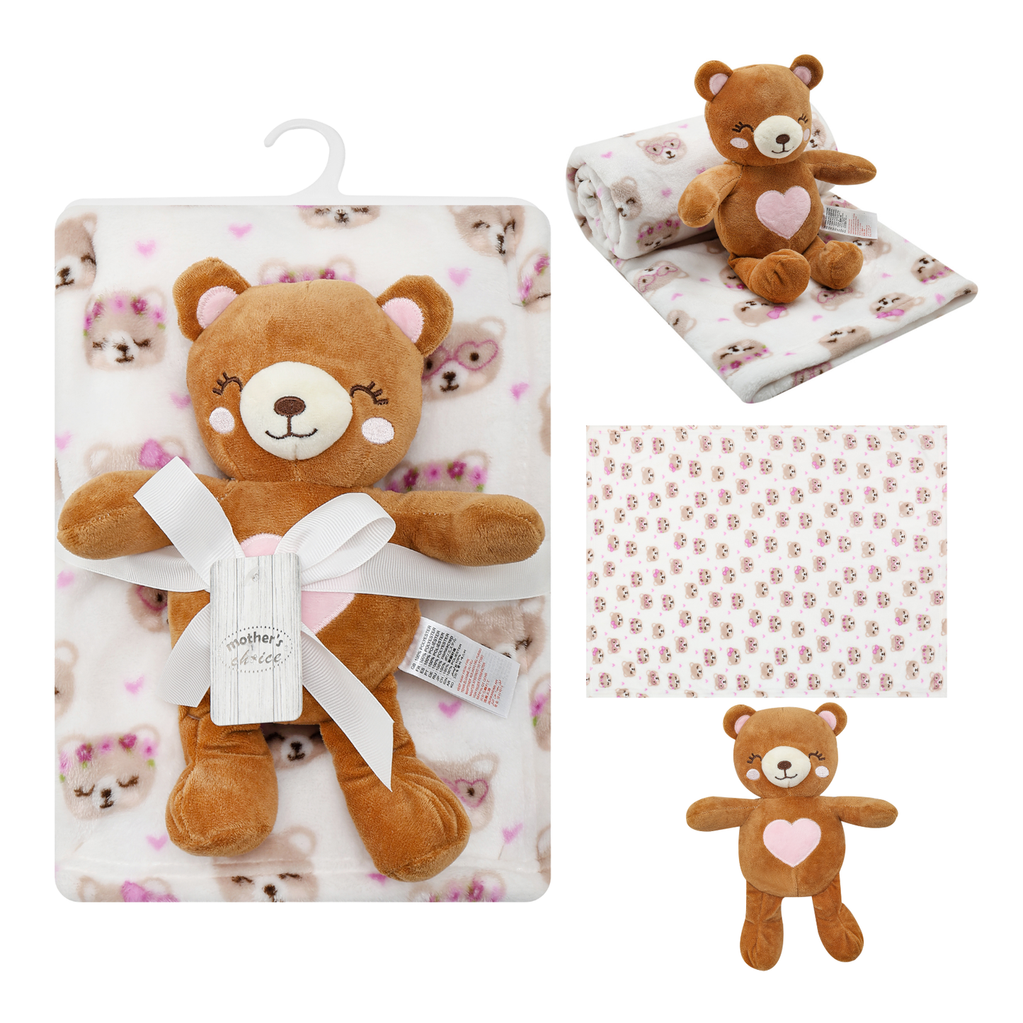INFANCIE Blanket with Snuggle Toy (Lovely Teddy)
