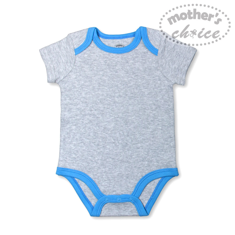 MOTHER'S CHOICE 5-Pc 100% Cotton Short-Sleeved Baby Bodysuit (Space)