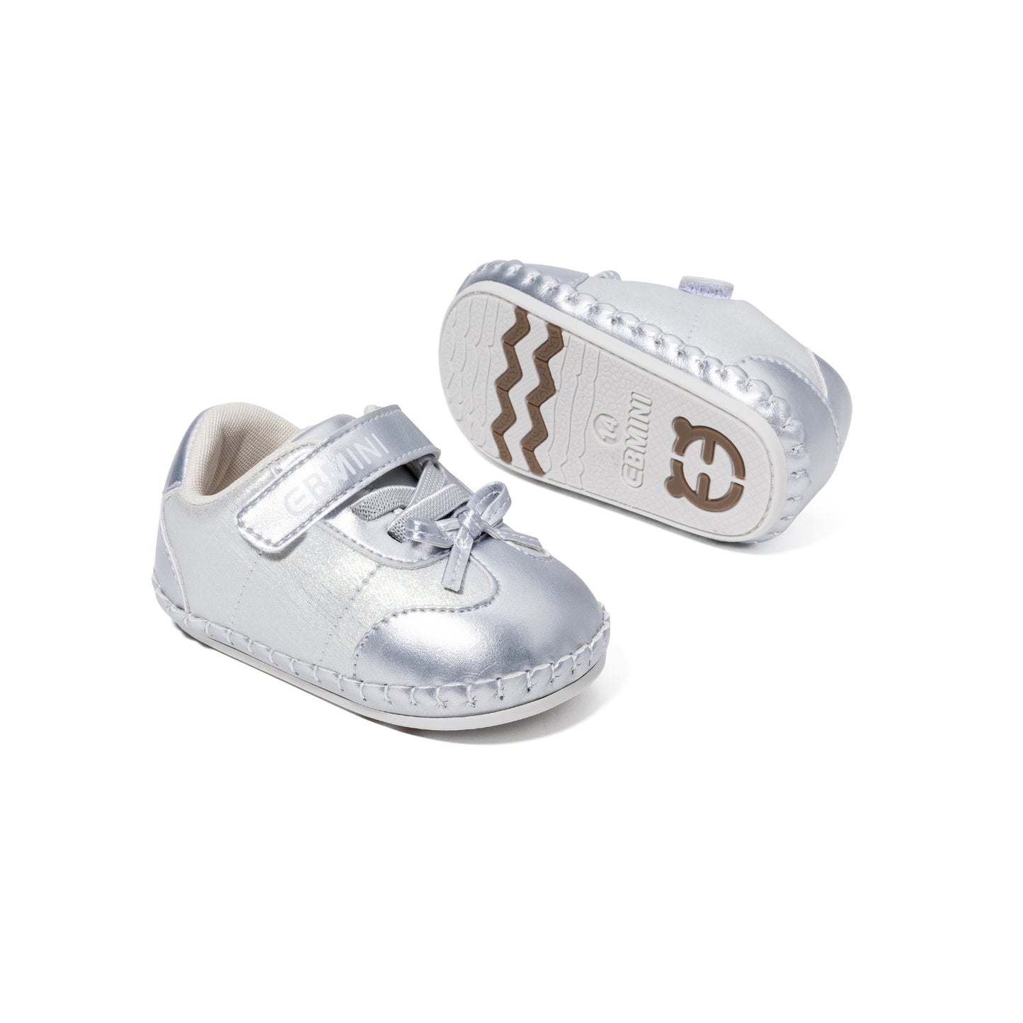 EBmini - E25C190 Twinkle Steps Baby Sneakers (Silver)