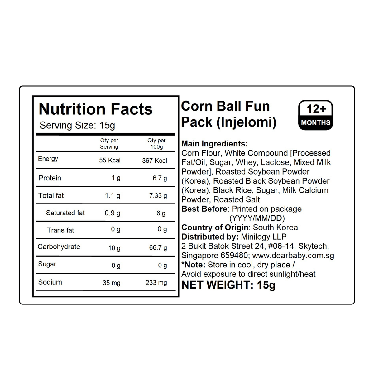 Alvins - Corn Ball Fun Pack (Injeolmi) 15g