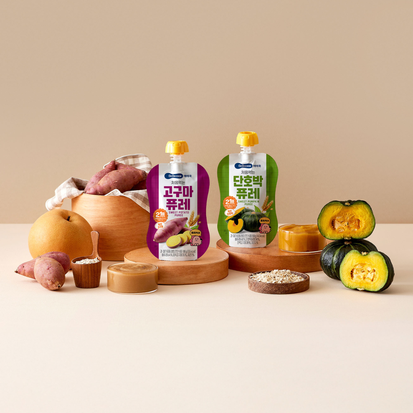 BeBecook - My First Yummy Puree (Sweet Potato w Oatmeal) 80g