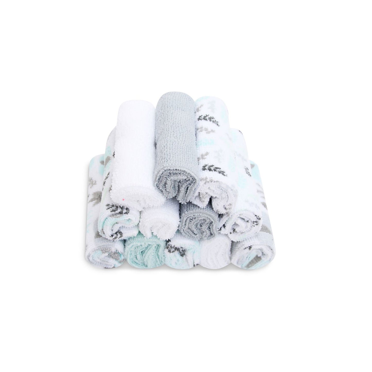 MOTHER'S CHOICE 12-Pc Wash Cloth (Mint Elly)