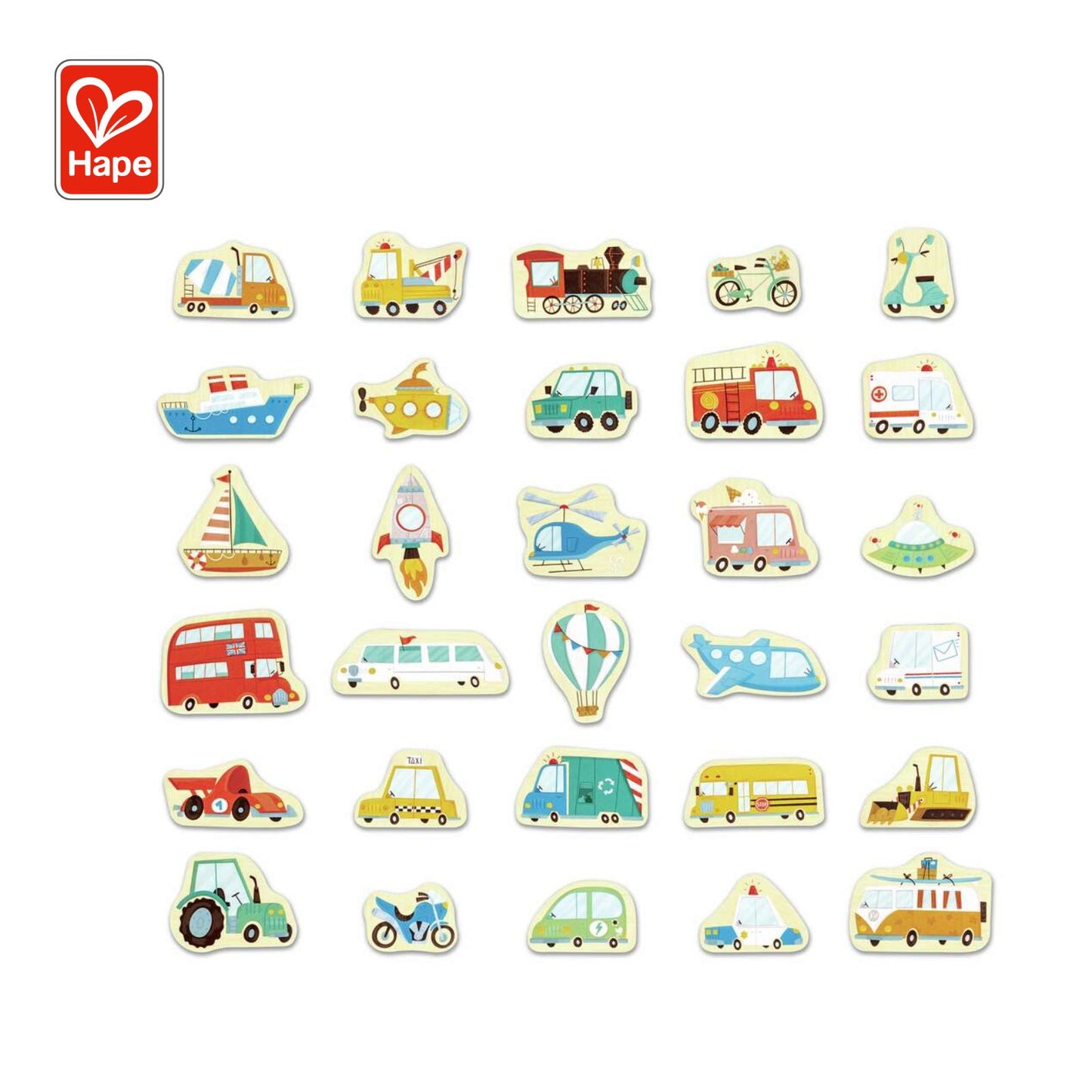 Hape - Magnetic Vehicles Set