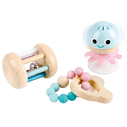 Hape -  Baby-to-Toddler Sensory Gift Set