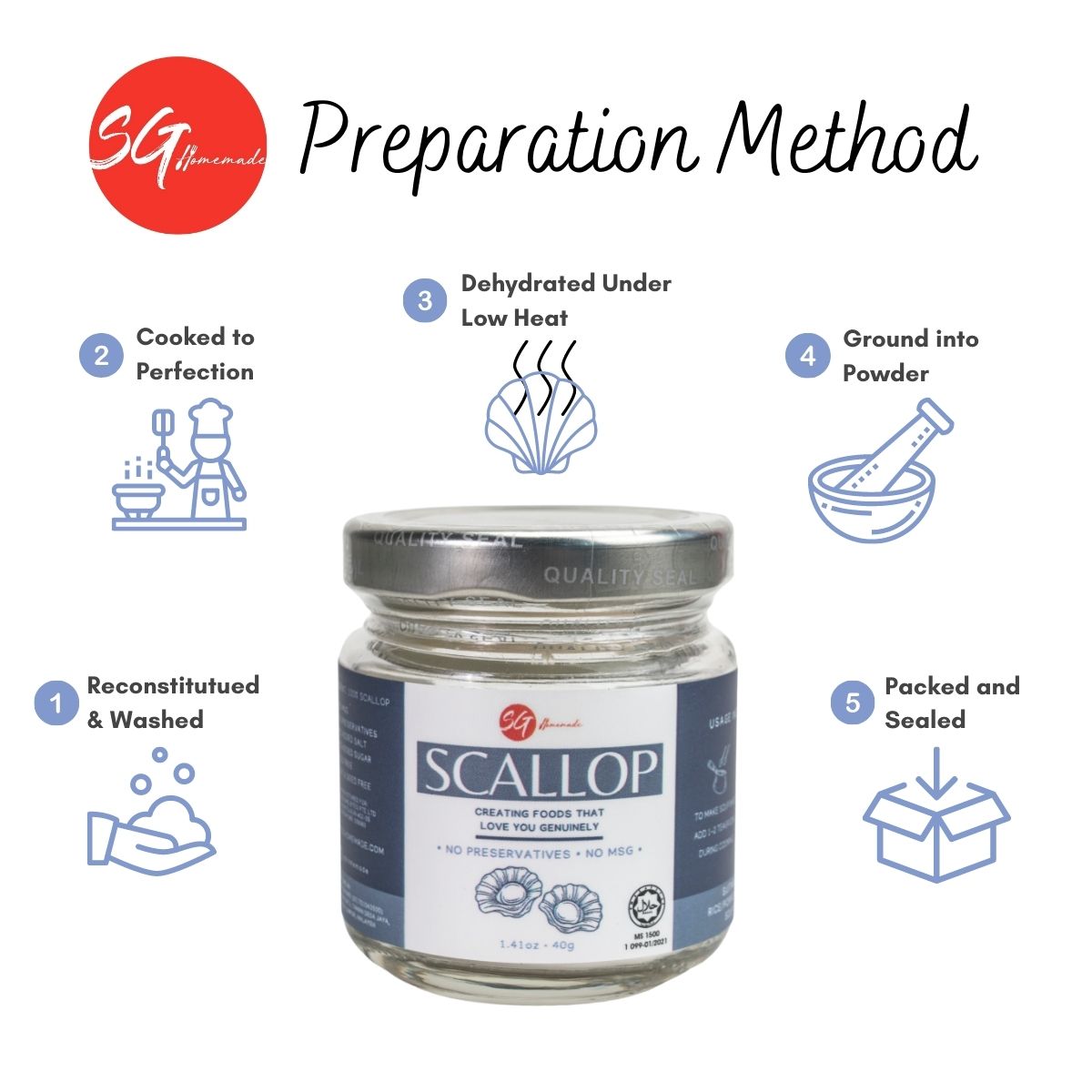 SG Homemade - Scallop Powder 40g