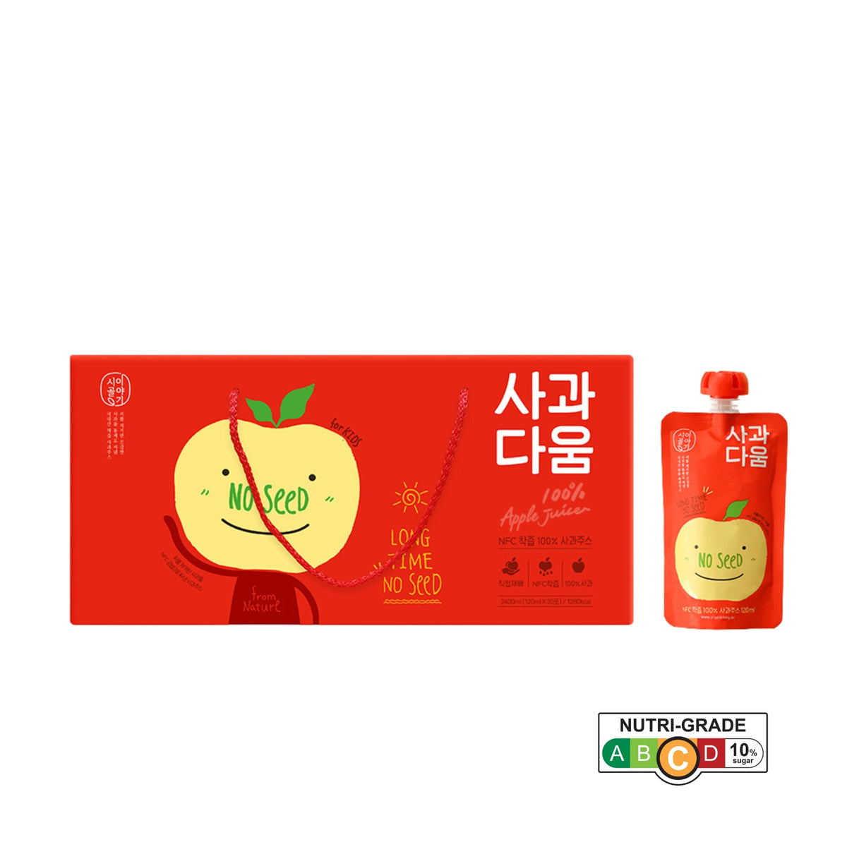Sigolstory - 20-Pk NFC Seedless Apple Juice for Kids 120ml
