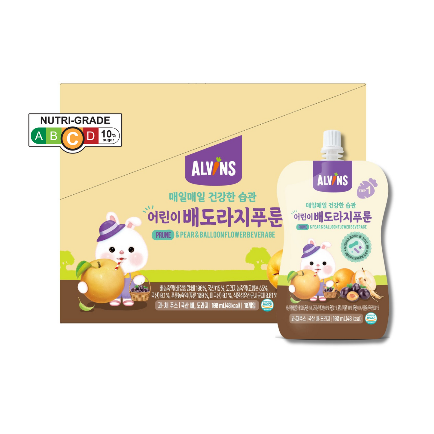 Alvins - 10-Pk Korean Pear Juice with Bellflower and Prune 100ml