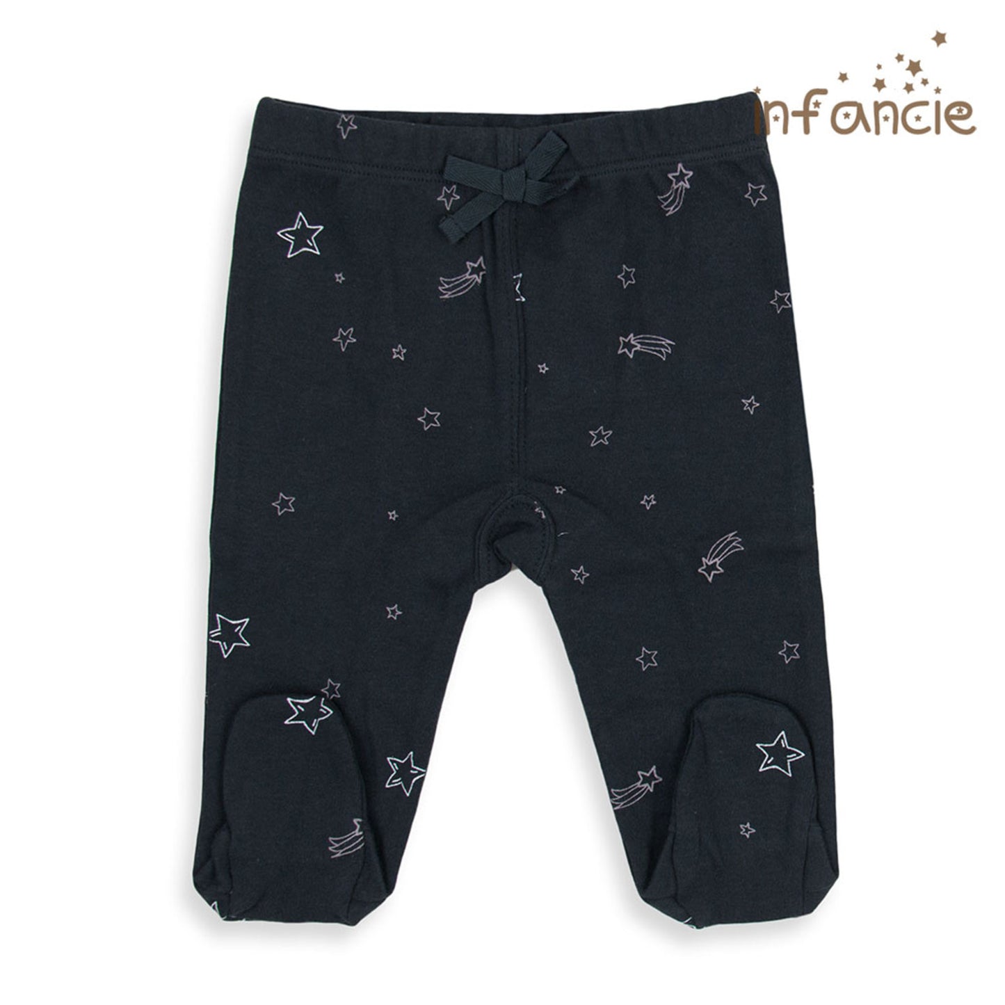 Infancie 2-Pc 100% Cotton Footed Baby Pants (Pink Unicorn)