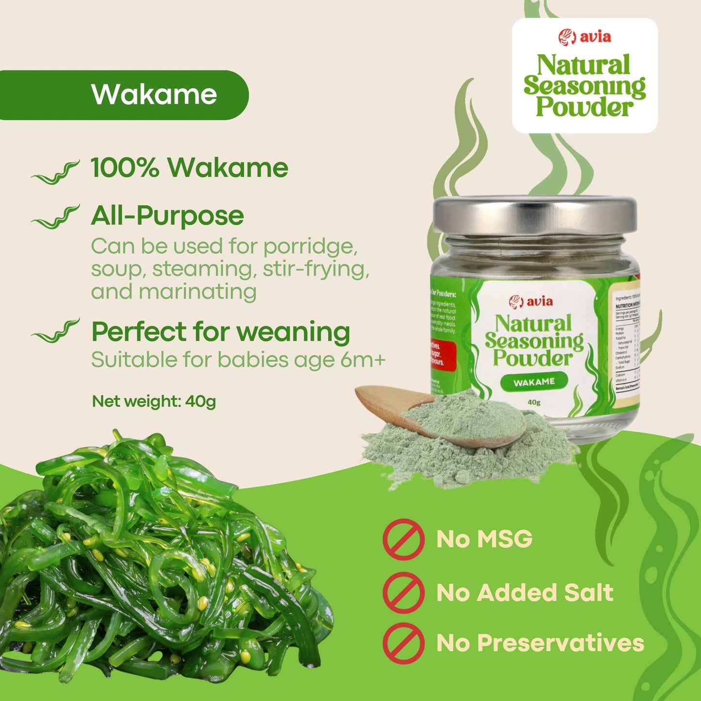 AVIA - Wakame Powder 40g