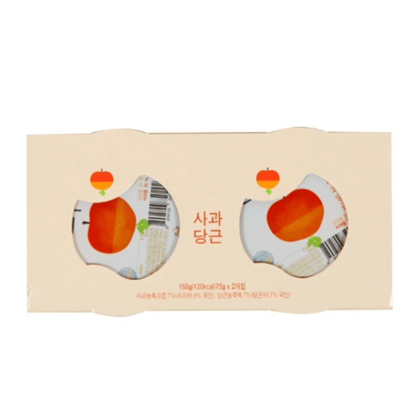 Ecomommeal - Real Fruit Jelly (Apple & Carrot), 75g x 2