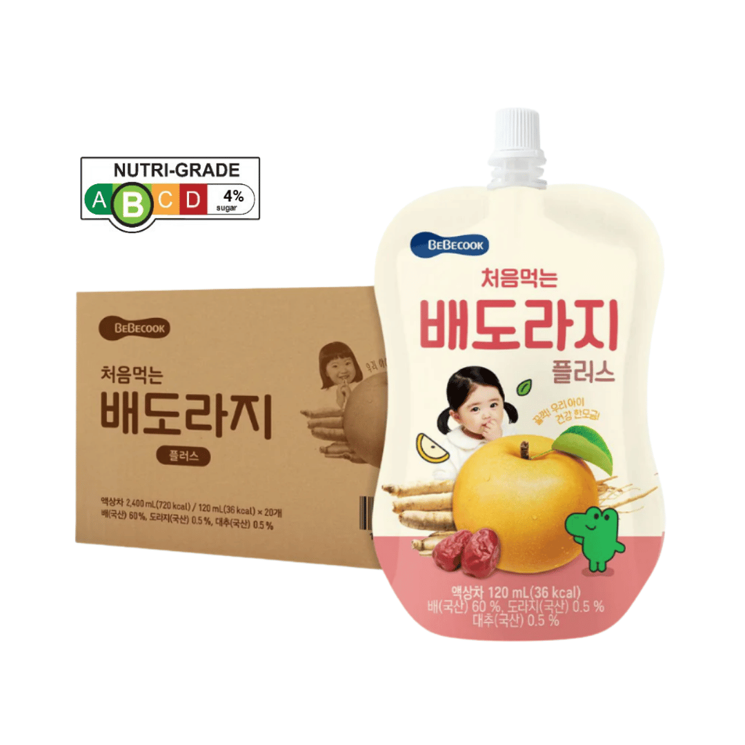 BeBecook - 20-Pk Brewed Korean Golden Pear Drink w Bellflower Root & Jujube 120ml