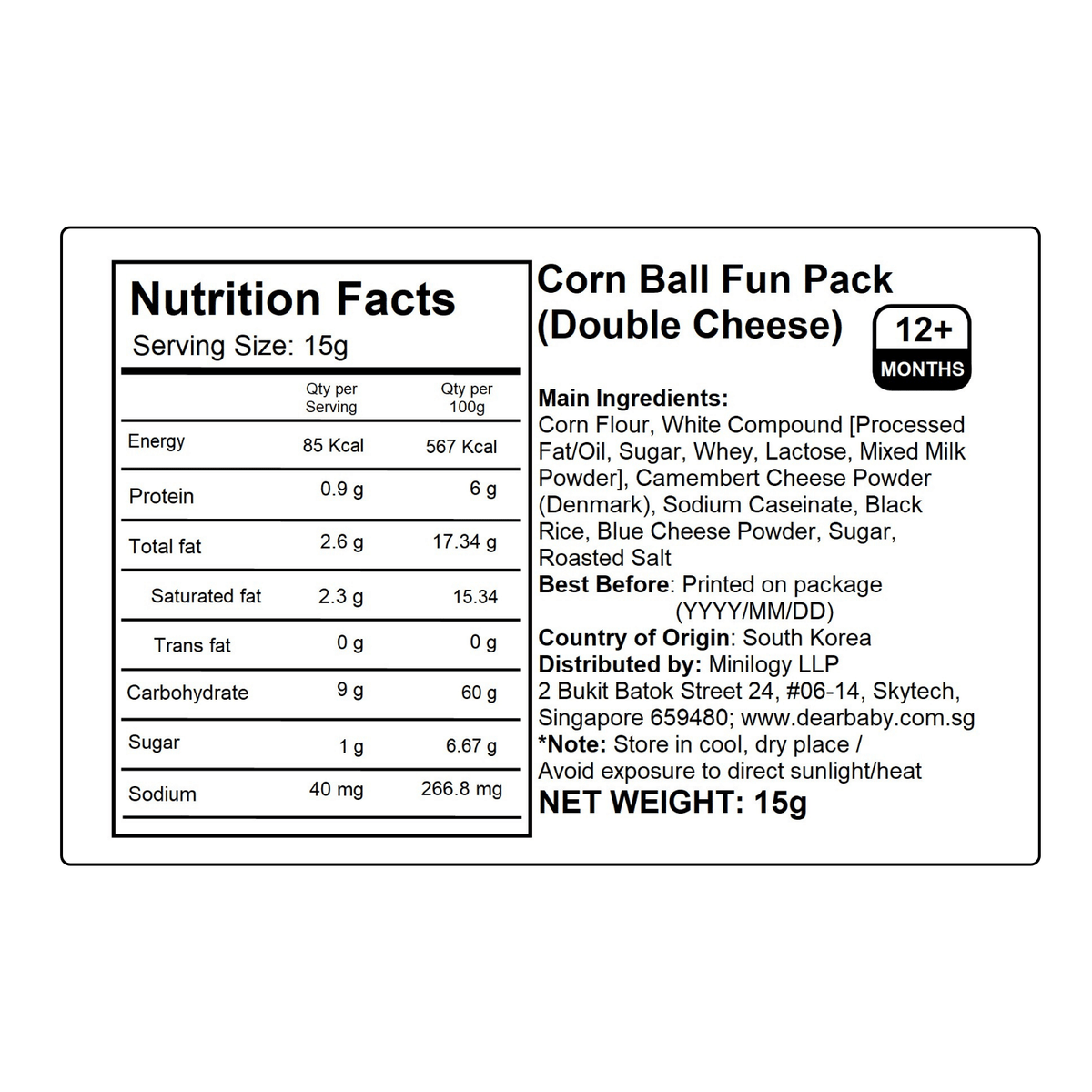 Alvins - Corn Ball Fun Pack (Double Cheese) 15g