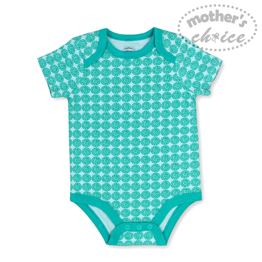 MOTHER'S CHOICE 5-Pc 100% Cotton Short-Sleeved Baby Bodysuit (Summer)