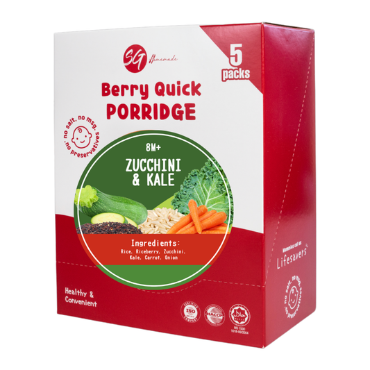 SG Homemade - [BOX] Berry Quick Porridge Zucchini and Kale (10g x 5)