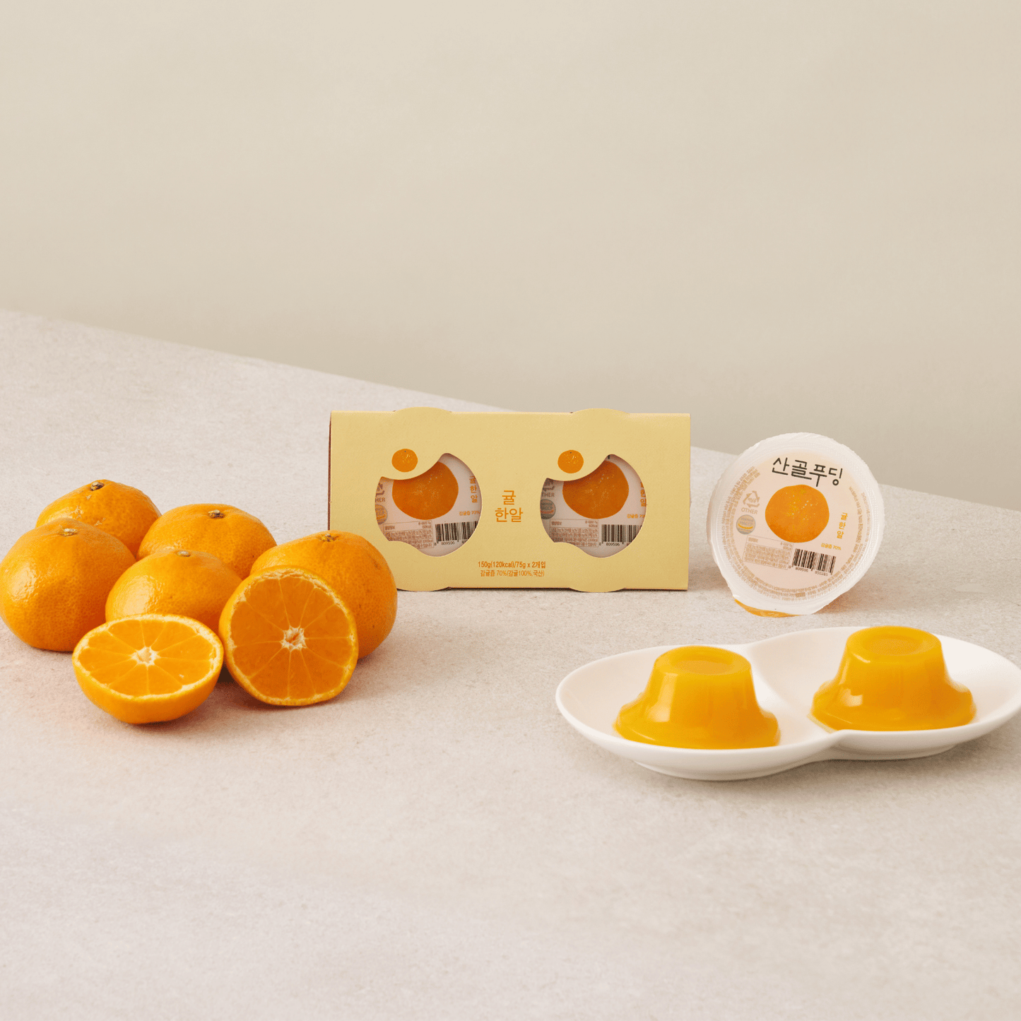 Ecomommeal - Real Fruit Jelly (Tangerine), 75g x 2